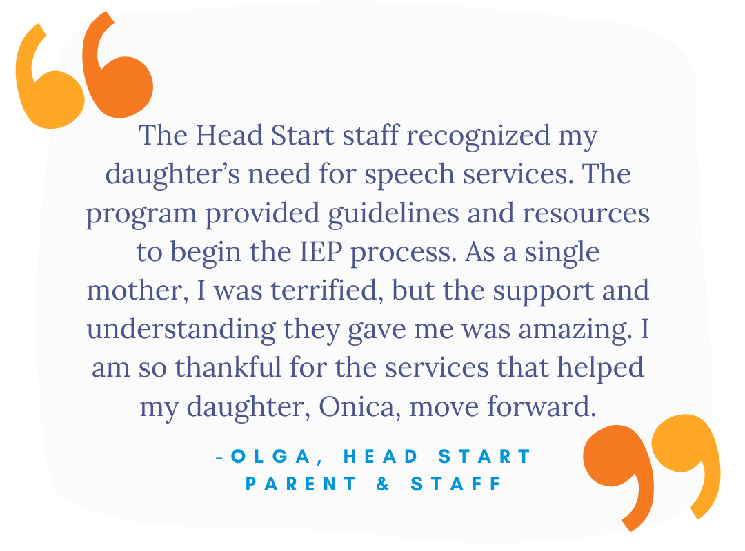 My Head Start Story Olga Head Start California